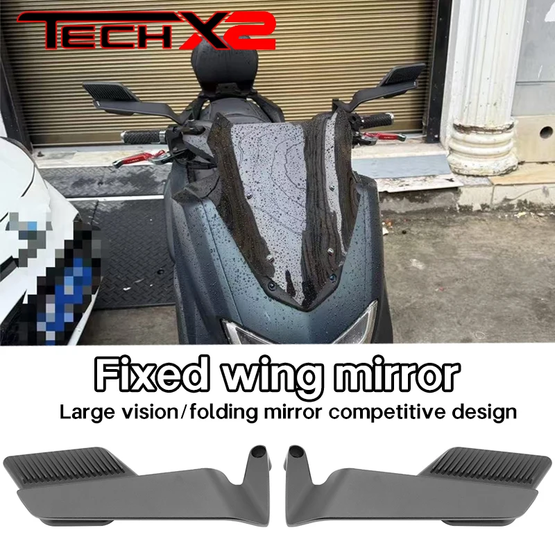 

Зеркало заднего вида Yamaha NMAX155 XMAX300 с постоянным ветровым крылом, модифицированное зеркало заднего вида с отражателем TMAX