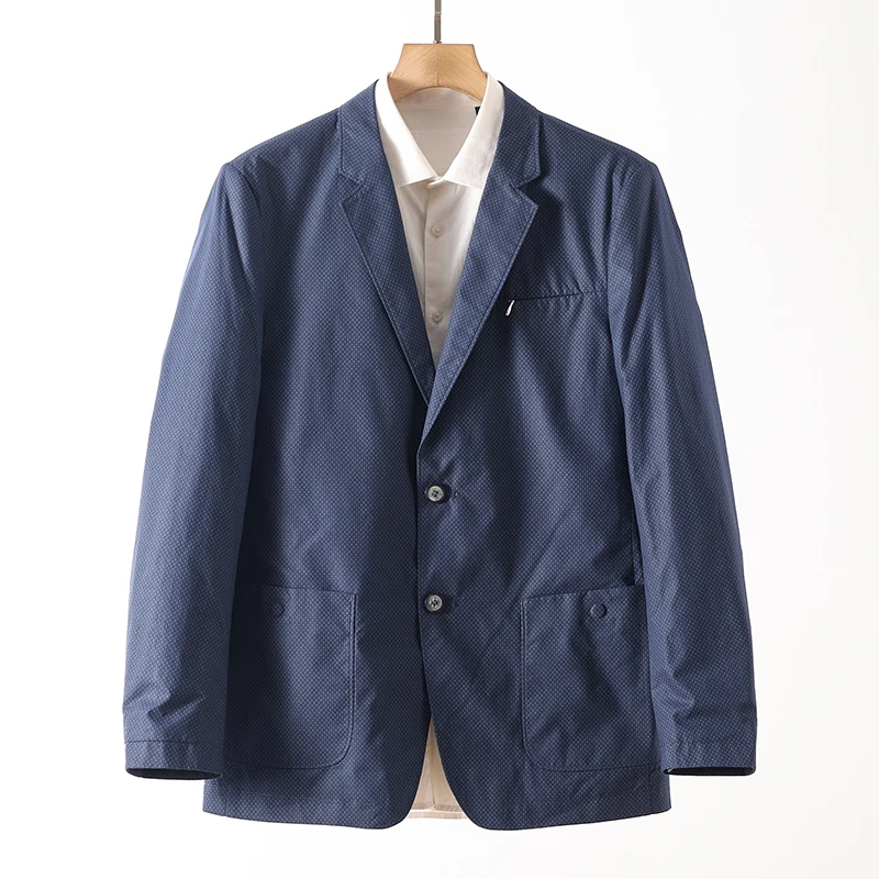 

Faionable Осенний мужской повседневный однобортный костюм-футболка, размерный костюм на заказ Jaet, универсальный костюм-стойка Long Sve