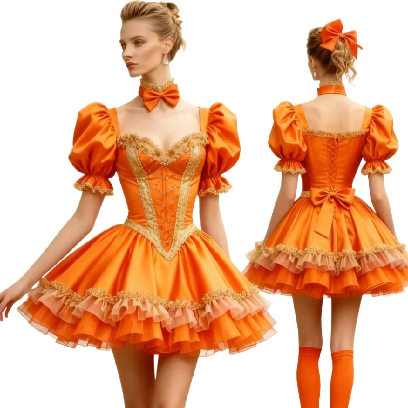 Cosplay Anime Blue Evening Dress With Gold Lace Sexy Mini Short Prom Dress 2026 Costume Lolita Steampunk Cocktail Dress Formal