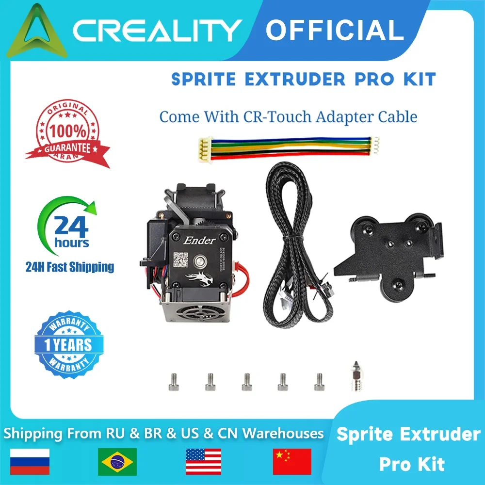 Creality Official Sprite Extruder Pro Kit for Ender 3 / 3 Pro / 3 Max / 3 V2, 3.5:1 Gear Ratio All-metal Design 3D Printer Parts