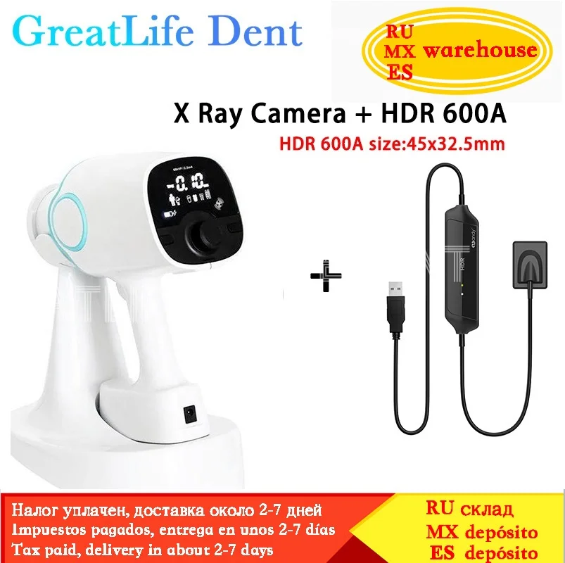 Mexico RU EU In Stock Greatlife Dent Original Hyperlight Portable Dental X Ray Camera Nanopix Ali Rvg Sensor Image X-ray Machine