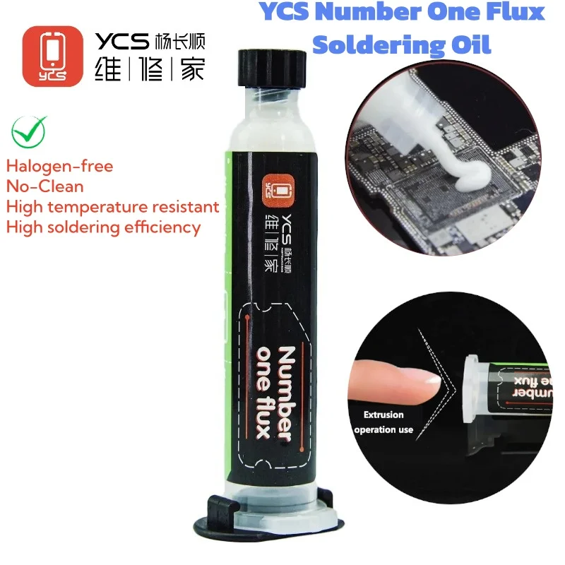 YCS 1/3pcs NO.1 No-Clean Flux Welding Oil Halogen-Free Mobile Phone Repair Paste for Motherboard PCB Chips IC Repair Flux Tools