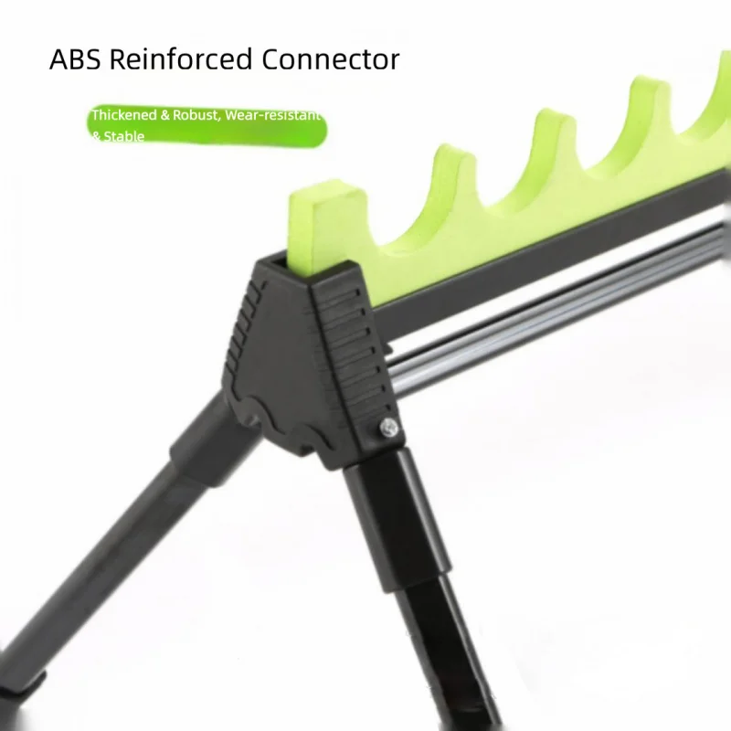 Obrázek 4: Outdoorové multi-rod podpora držák, nastavitelný 2-section teleskopická zinek slitina multi-hole moře hýl dno vložit držák