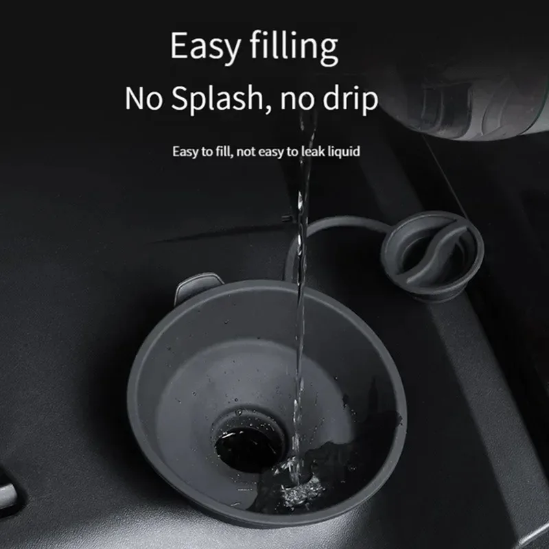 For All Tesla ModelY/YL/3 Highland Juniper 2017-2026 Glass Wiper Filling Funnel Filler Enlarged Leakproof Windshield Accessories