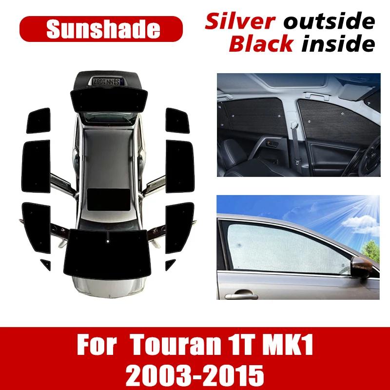 

For VW Volkswagen Touran 2004 Accessories 1T MK1 2003~2015 Car Windshield Sunshade Sun Visor Anti-UV Side Window Sunscreen Parts