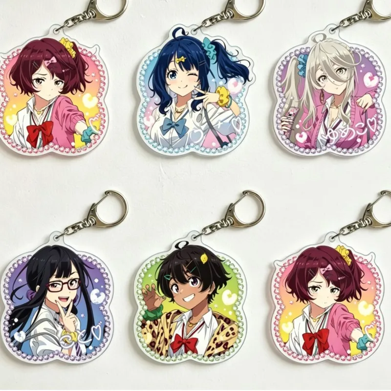 Too Many Losing Heroines! Anna Yanami KOMARI CHIKA Heisei Gal ver Acrylic Pendant Keychains bag decorations