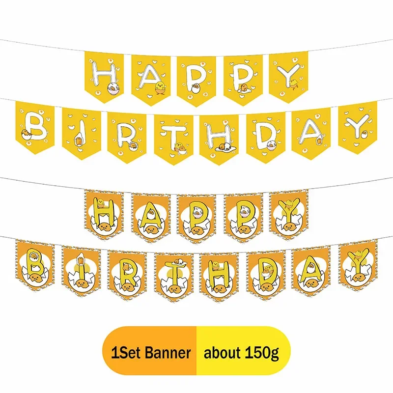 Gudetama: An Eggcellent Balloon Set Children Birthday Party Decorate Baby Shower Wedding Valentine\'s Day Supply for Boy and Girl