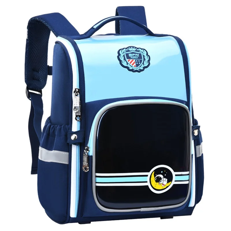 Children Students 6-12 Year Old British Style Large Capacity Schoolbags New Girl Boy Lightweight Fashion Astronaut PU Backpacks