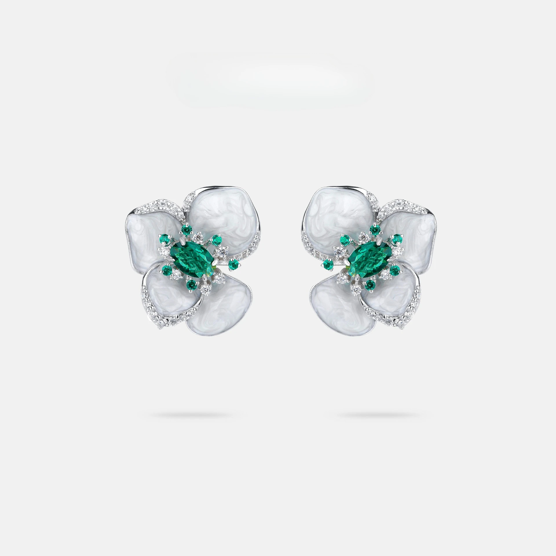 New S925 Silver Earnail Electroplated Genuine Gold Earnail Earrings and Earrings, Small and High End Wedding Jewelry