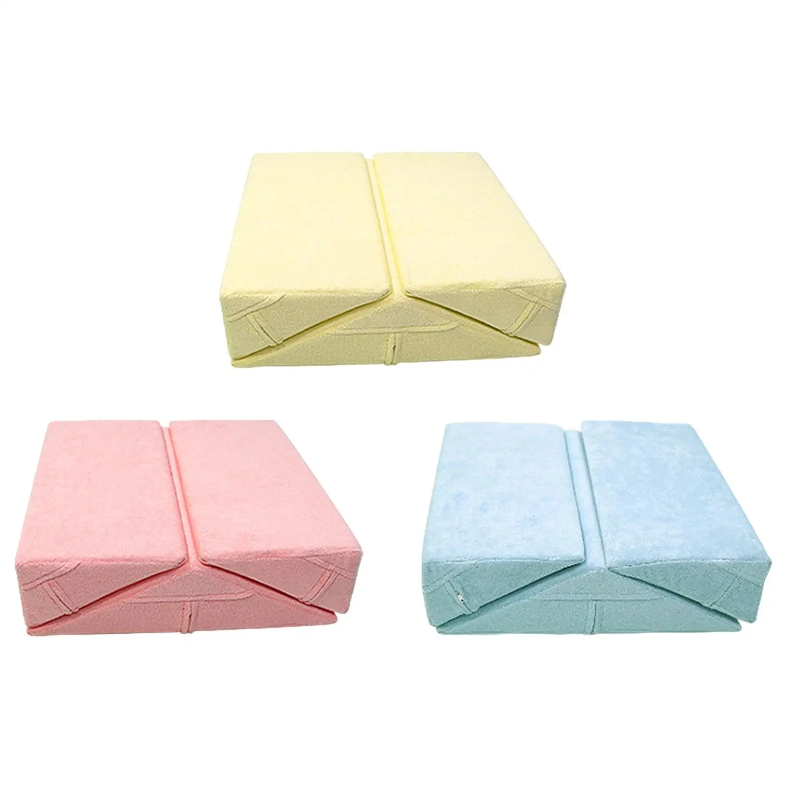 

3Pcs Triangle Positioning Pillow Back Leg Support Sleeping Incline Pillow Leg Bolster Soft Comfortable Turning over Device Body