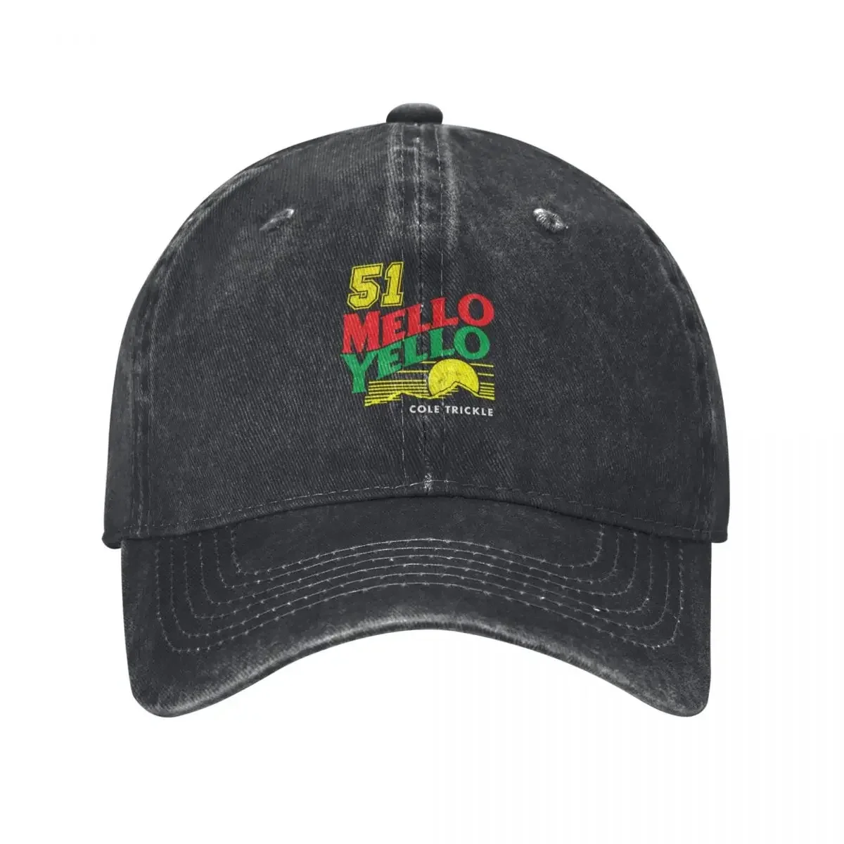 #51 Mello Yello - Cole Trickle - vintage logo Baseball Cap Hip Hop Horse Hat Hats Woman Men's