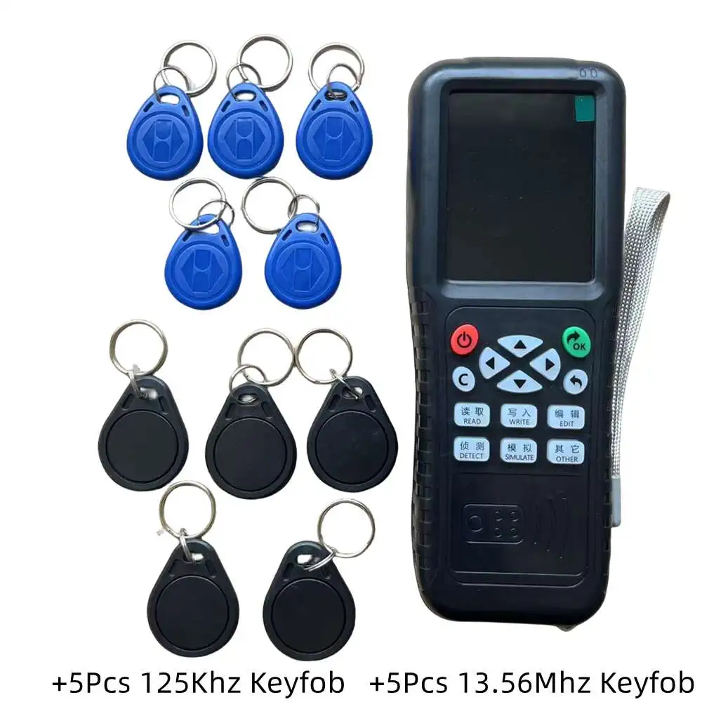 NEW 1Set ABS Smart Card Reader Writer RFID Copier English Version Icopy X100 NFC ID IC Full Decode Function Keyfob