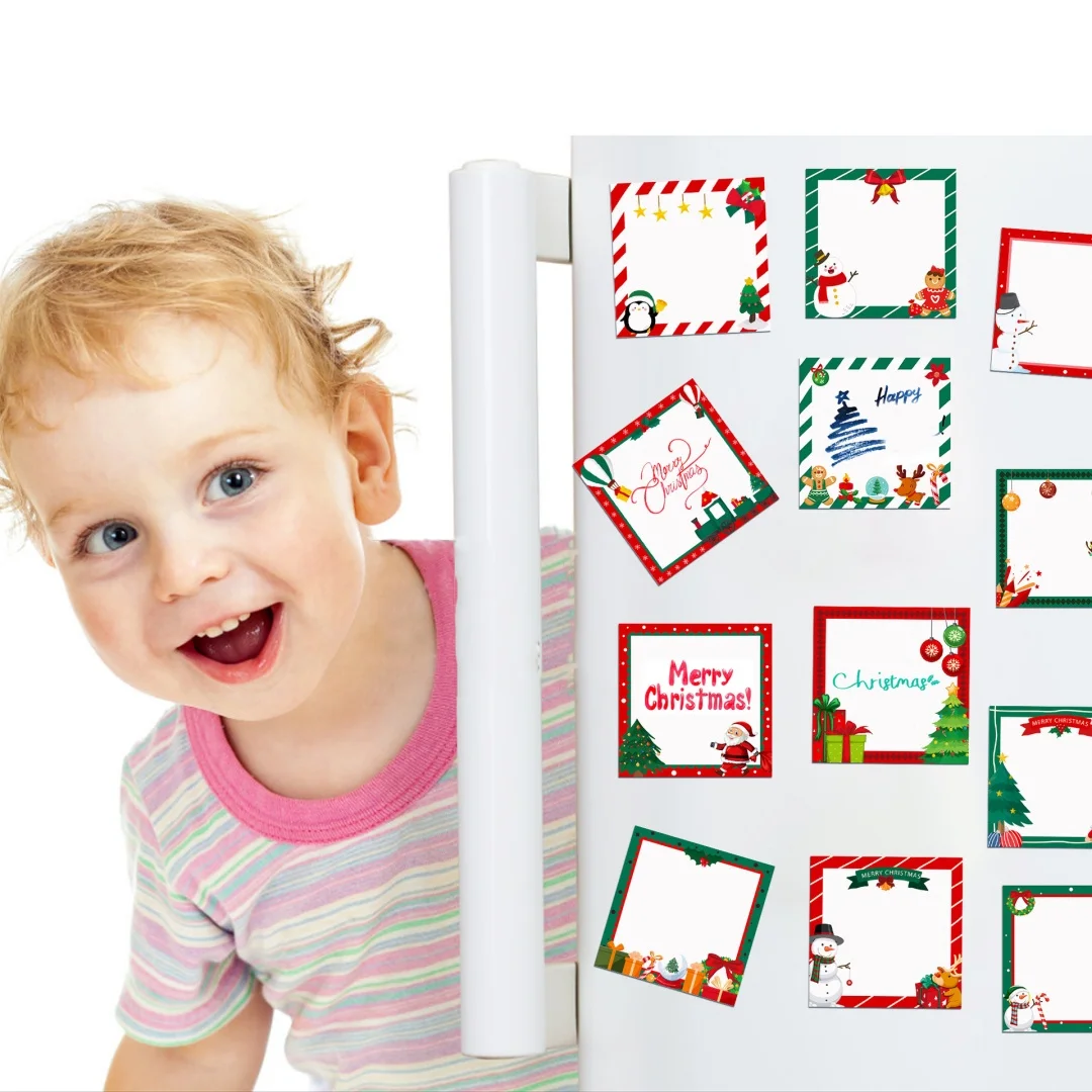 منصات مذكرة عيد الميلاد متفوقة جودة الورق الذاتي عصا ملاحظات منصات شخصيات عيد الميلاد دفاتر لطيف عيد الميلاد المفكرة #4