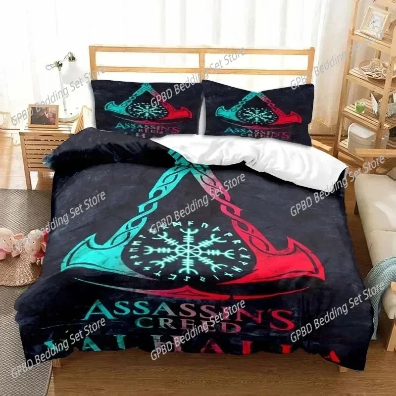 لعبة جديدة A-Assassin S Creed Art طقم سرير فردي مزدوج كوين كينج كال كينج حجم أغطية سرير مجموعة #1