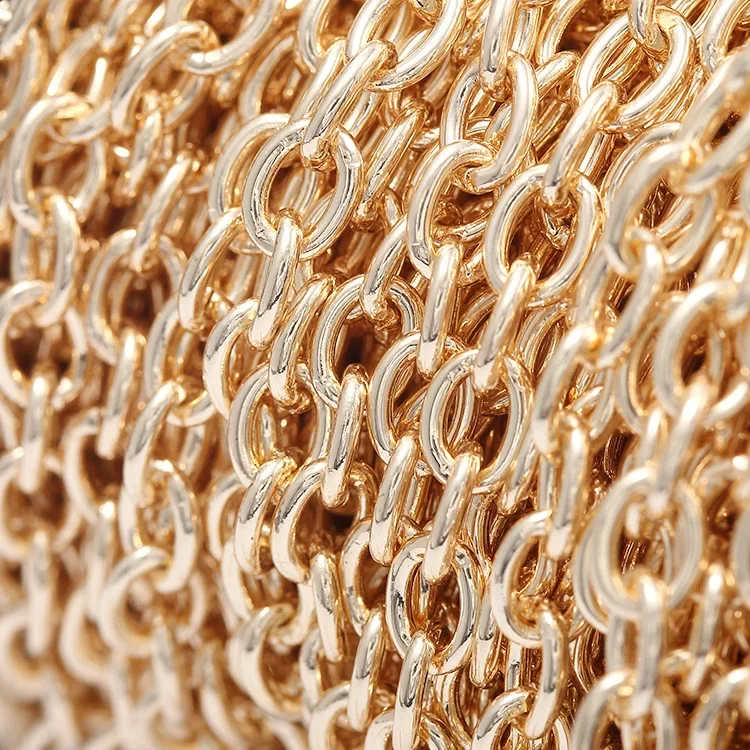 1 Meter 14K Gold Color Plated Brass Jewelry Making Supplies O Chain DIY Necklace Earrings Bracelets Chain Spool