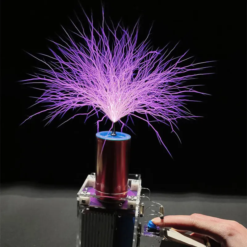 80W 6A Handheld Arc Magnetic Energy High Voltage Generator Artificial Lightning For Tesla Coil Third Generation Enhanced image 2