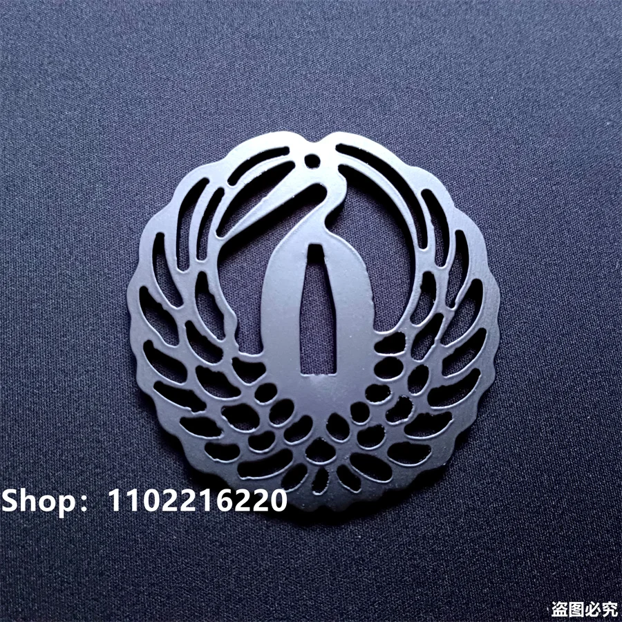 High Quality Steel Iron Tsuba Handguard Guard For Japanese Japan Real Katana Samurai Fittings New Pierced Crane Theme