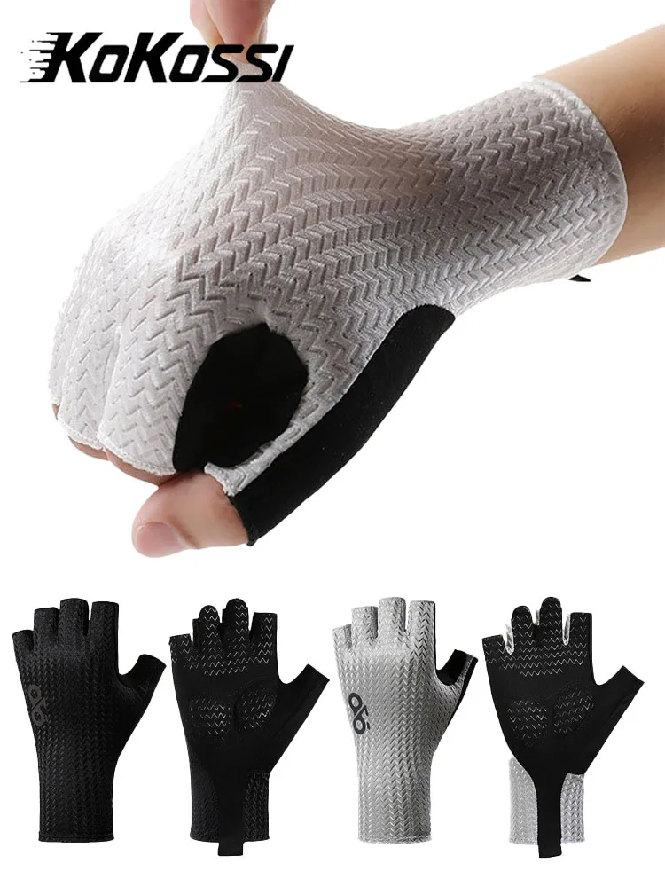 AliExpress NONE KoKossi Summer Breathable Half Finger Cycling Gloves Bike Gloves Fitness Breathable Anti-Slip Bicycle Gloves Cooling Sports