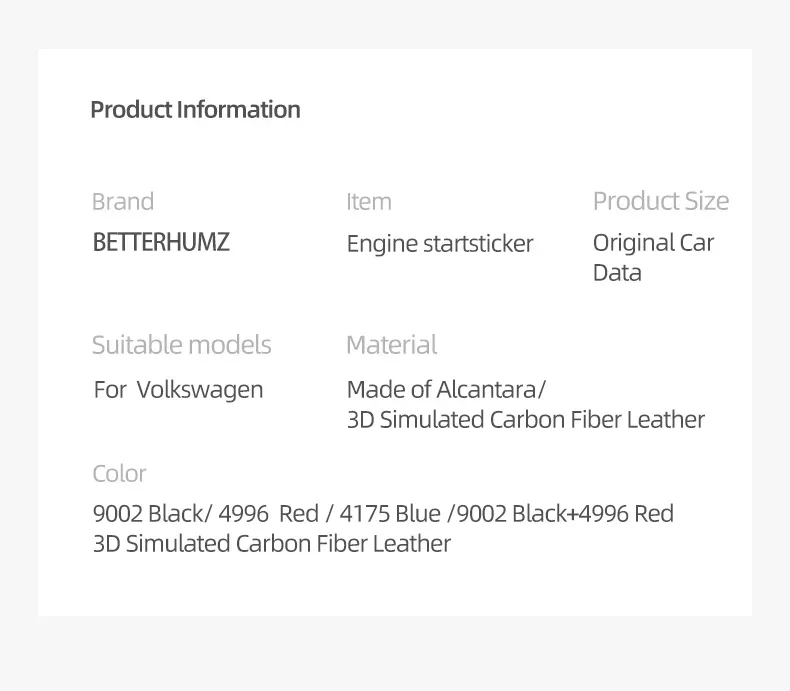 Alcantara-Zierleiste für Volkswagen Golf 8 MK8 2021 2022 2023 Motorstart-Stopp-Knopf, Tuning-Auto-Innenausstattung Zubehör – Detail 9