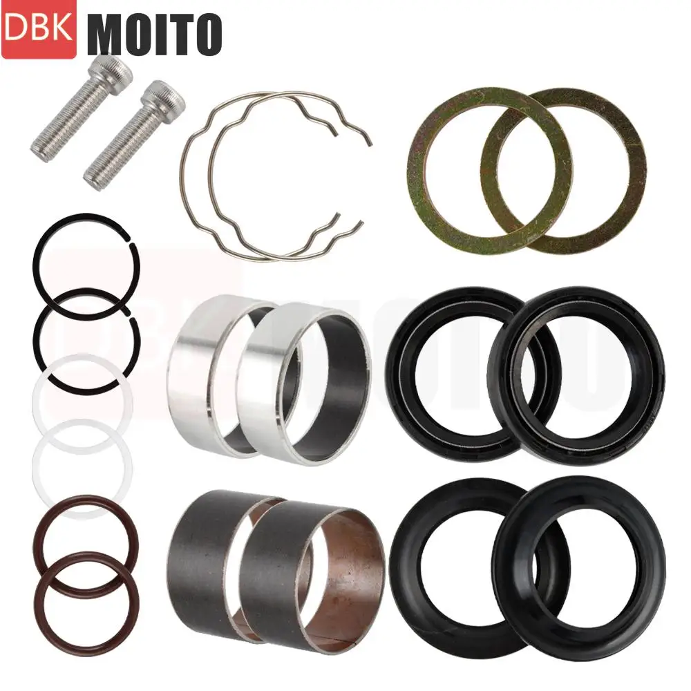

Front Fork Bushing Dust Oil Seals Rebuild Kit For Harley 1990-2013 XL883 XL1200 Sportster 883 1200 1991-2005 FXD Dyna