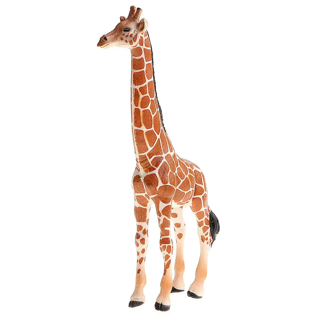 Pvc girafa figura para crianças, modelo animal, decoração home