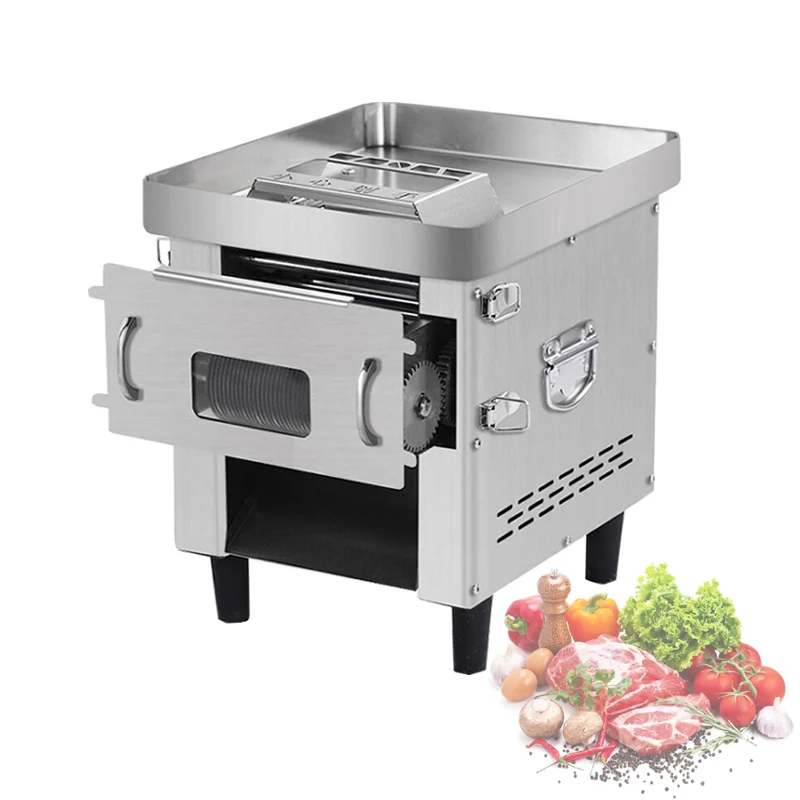 Fully Automatic Meat Cutter Slicer Commercial Multifunction Two In One Cut meat Vegetables Shredded