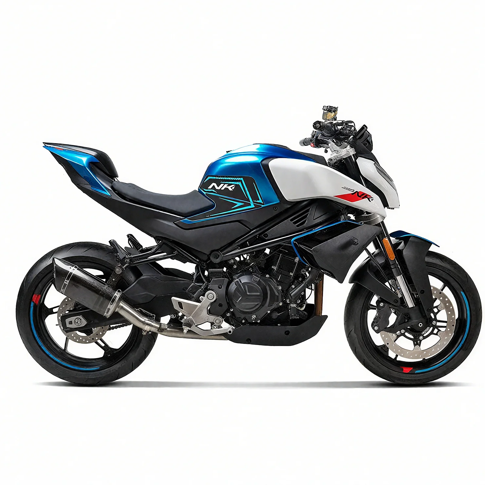 منصات خزان الوقود للدراجات النارية ملصقات خزان الوقود منصات الجر خزان الوقود المضادة للانزلاق الجانب خزان الوقود ملصقات ل CFMOTO 450NK 2024