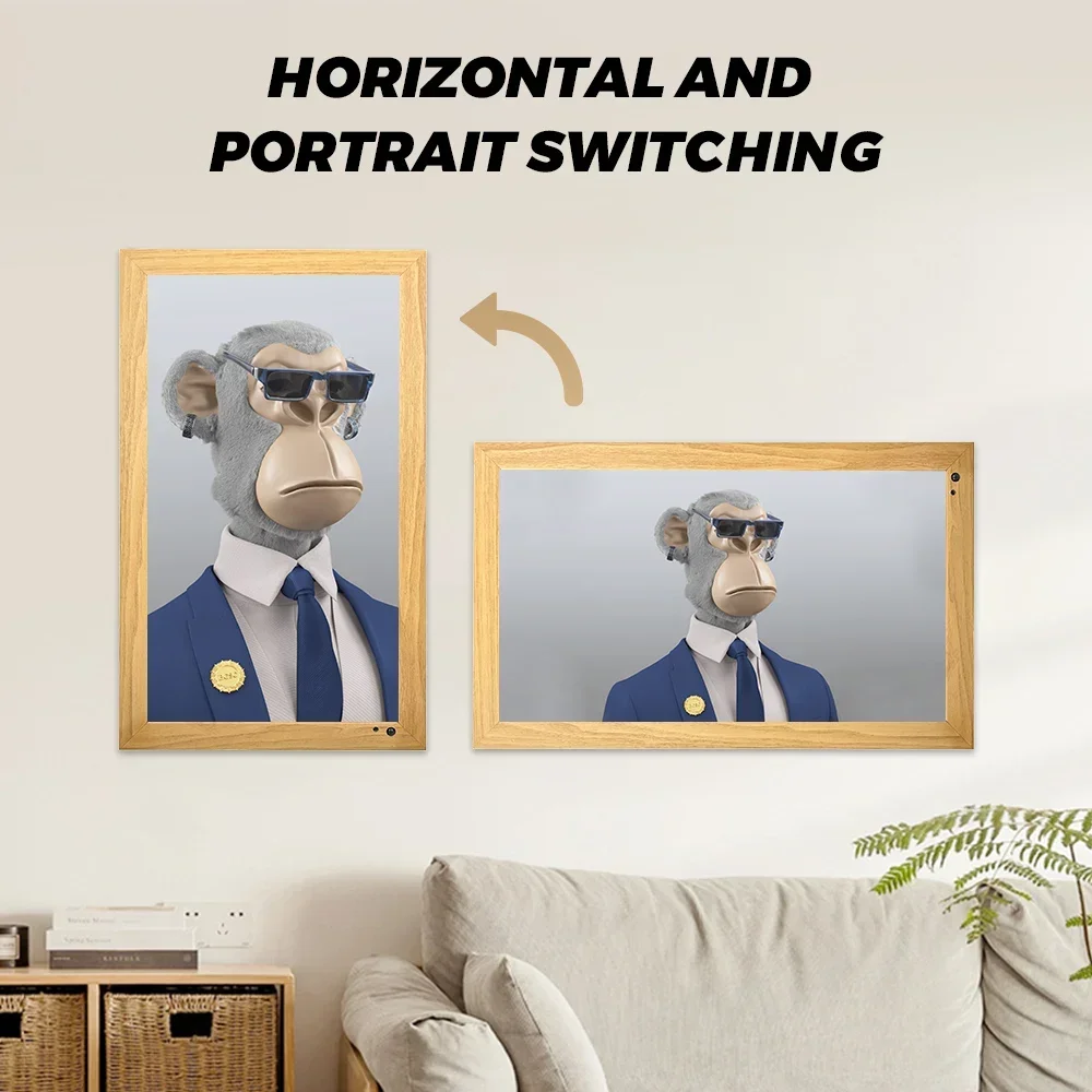 Hd Large Electronic Photo Frame 21.5 Inch Nft Display Wifi Digital Photo Frame