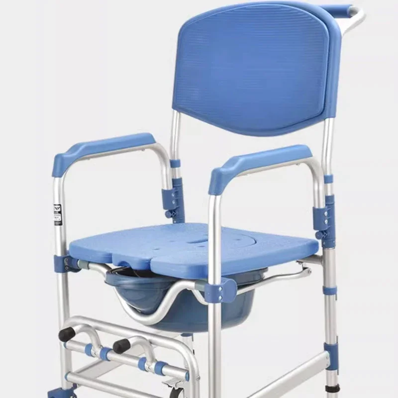 Tabouret de douche avec repose-pieds pour adultes, chaise nordique portable, piste pliante, rangement en plastique et métal