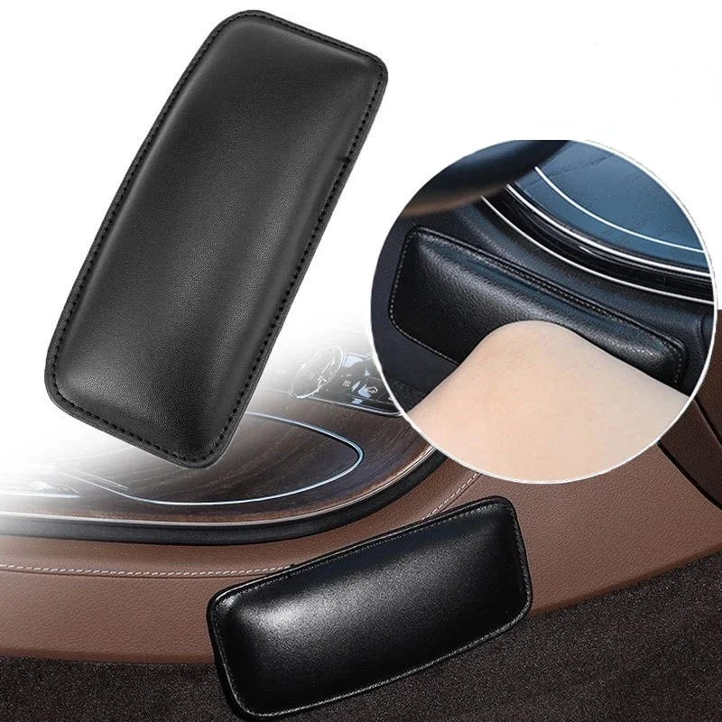 Leather Knee Pad for Car Interior Pillow Cushion Memory Foam Leg Pad Thigh Support Car Accessories