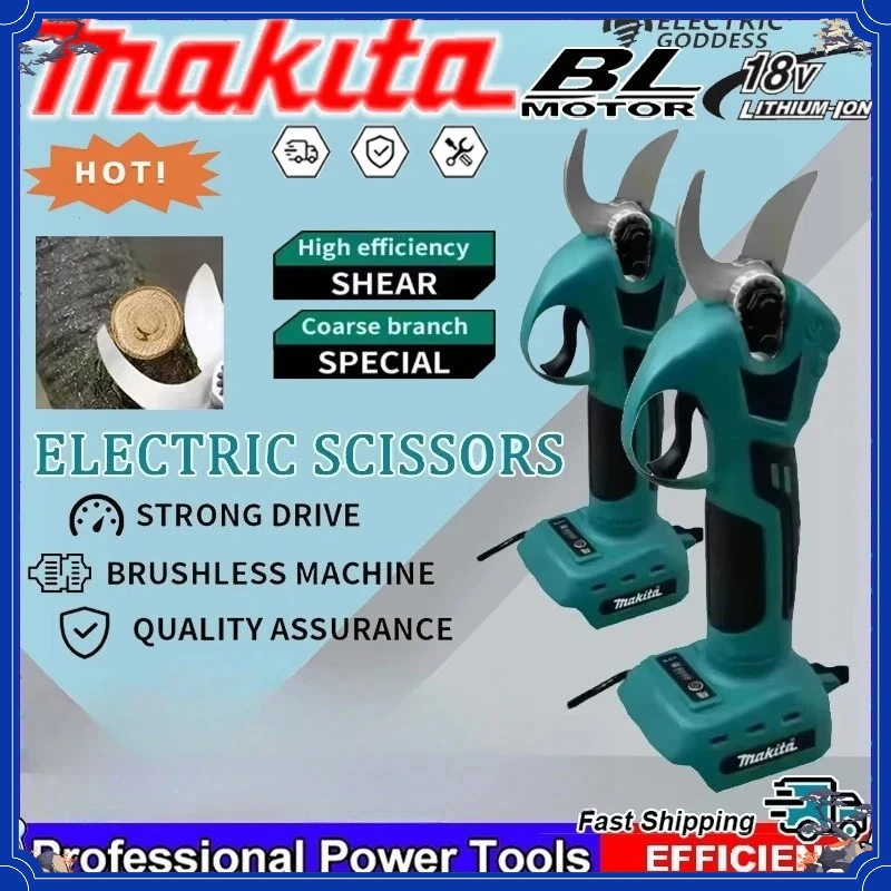 

Makita 18V Professional Cordless Electrician Scissors Pruning Shears Cutter Wireless Drills Tools Garden Pruner Tool
