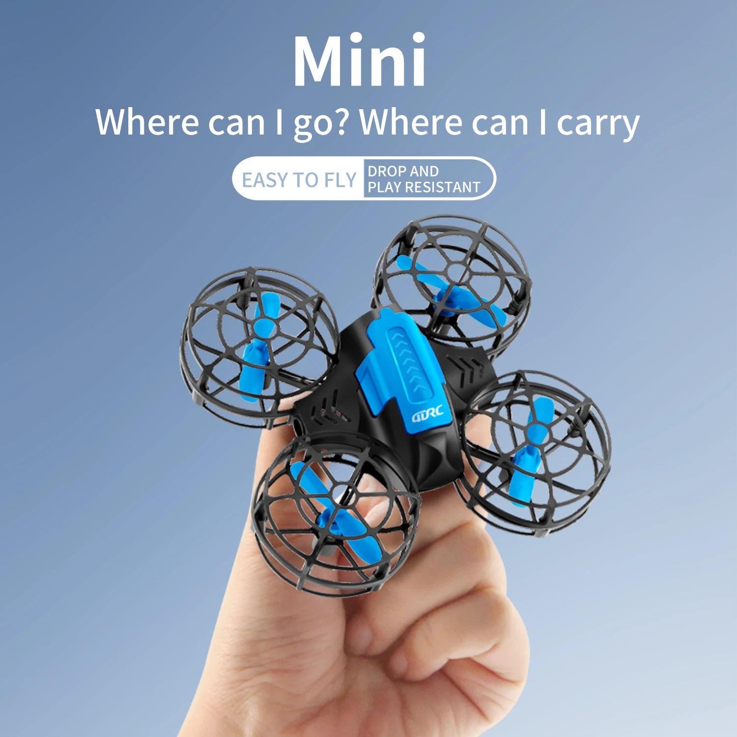Mini RC Drone Remote Control Airplane 2.4G One Click Takeoff/Landing Headless Mode Helicopter Intelligent Hovering Quadcopter
