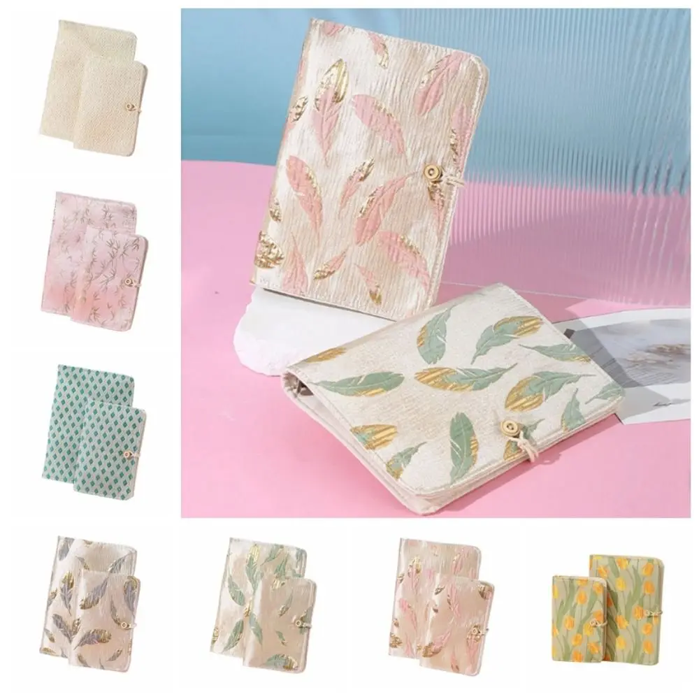 Practical A5/A6 Loose-leaf Book Cover Embroidered INS Mini Budget Binder Cover Creative DIY Notebook Cover Sketchbook