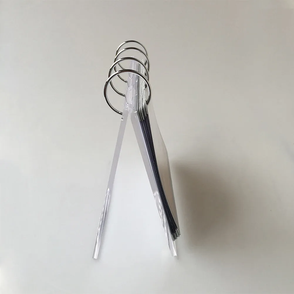 Premium Acrylic Double-Sided Flip Desk Name Holder 6 PVC Loose Sheet Transparent Design for Office Cafe Store Market Use