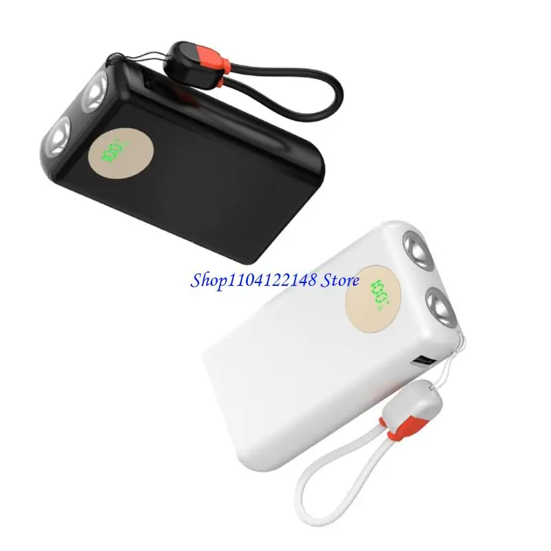 P9FA DIY Power Banks Case 2x21700 Batteries Case No Solder Assembly Support Fast Charging Double Lights Battery Meter