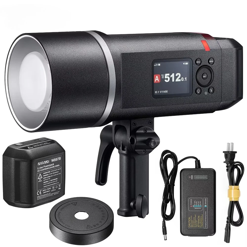 Godox AD600BM II AD600BMII Cámara de estudio exterior externa de segunda generación Flash 600W Luz de fotografía de alta potencia