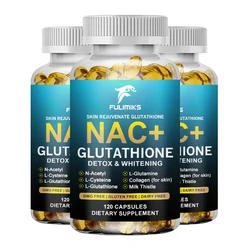 Nac L-Glutathione Capsules, Intracellular Antioxidant Complex - Promotes Cleansing, Detoxification & Repair Reduces Liposome