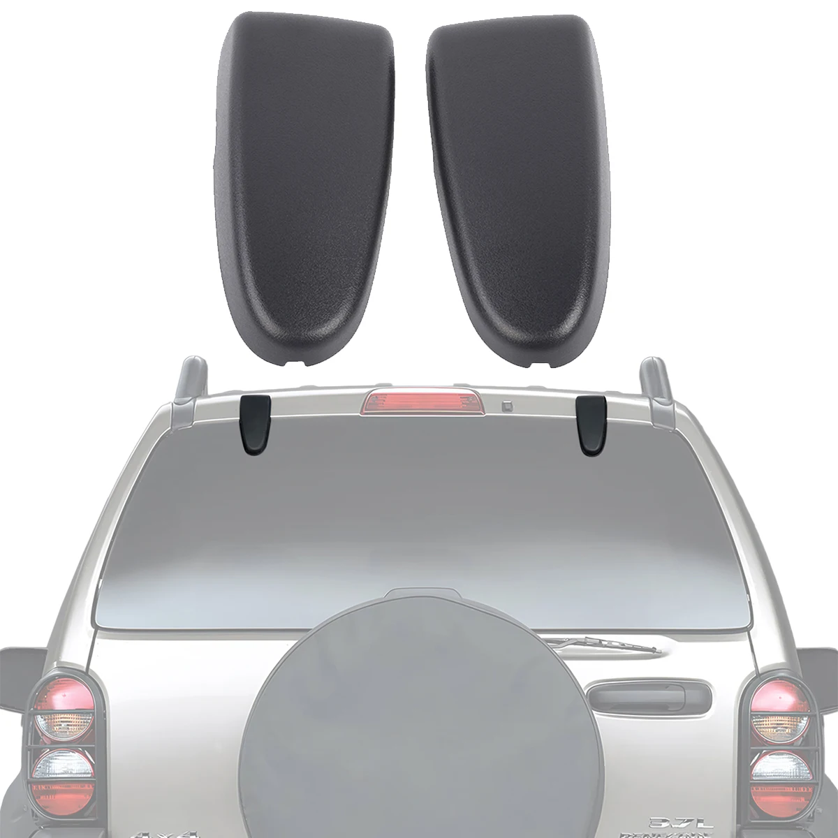 

Rear Glass Hinges Back Window Hatch Liftgate Hinge Replacement Kit Protector for Jeep Liberty 1999-2006 Car Exterior Accessories