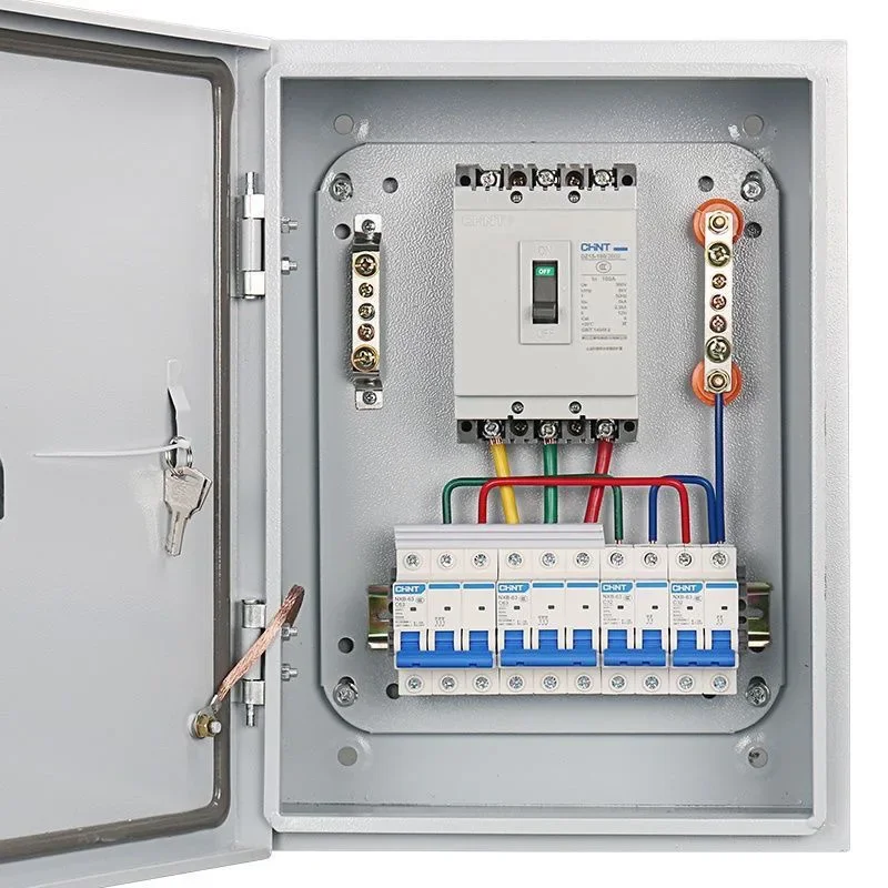 

Three-phase four-wire meter socket power box, surface-mounted indoor wall three-phase finished switch box