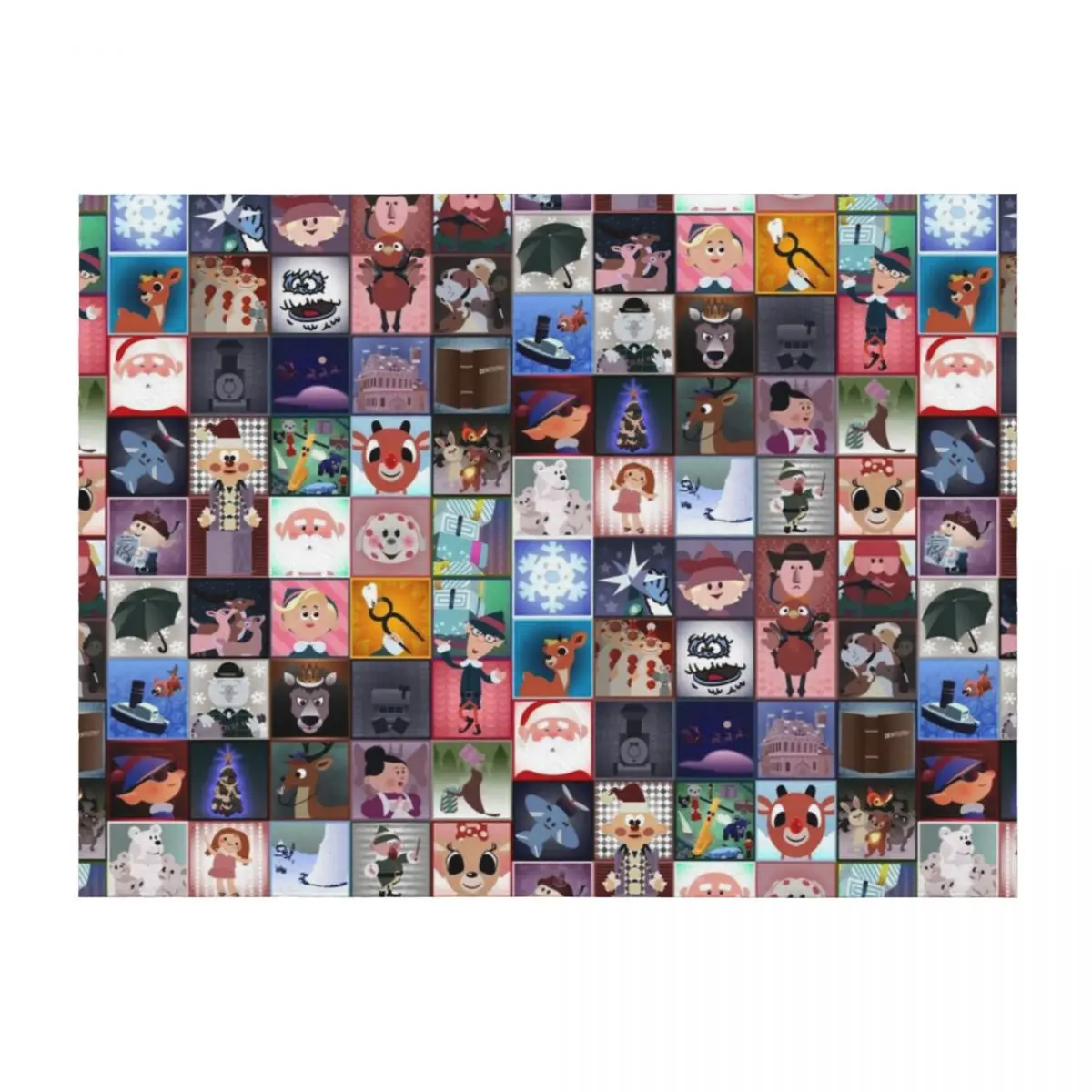 

Rudolph Squares Throw Blanket Decorative Beds Decorative Sofas Decorative Throw Vintage Blankets