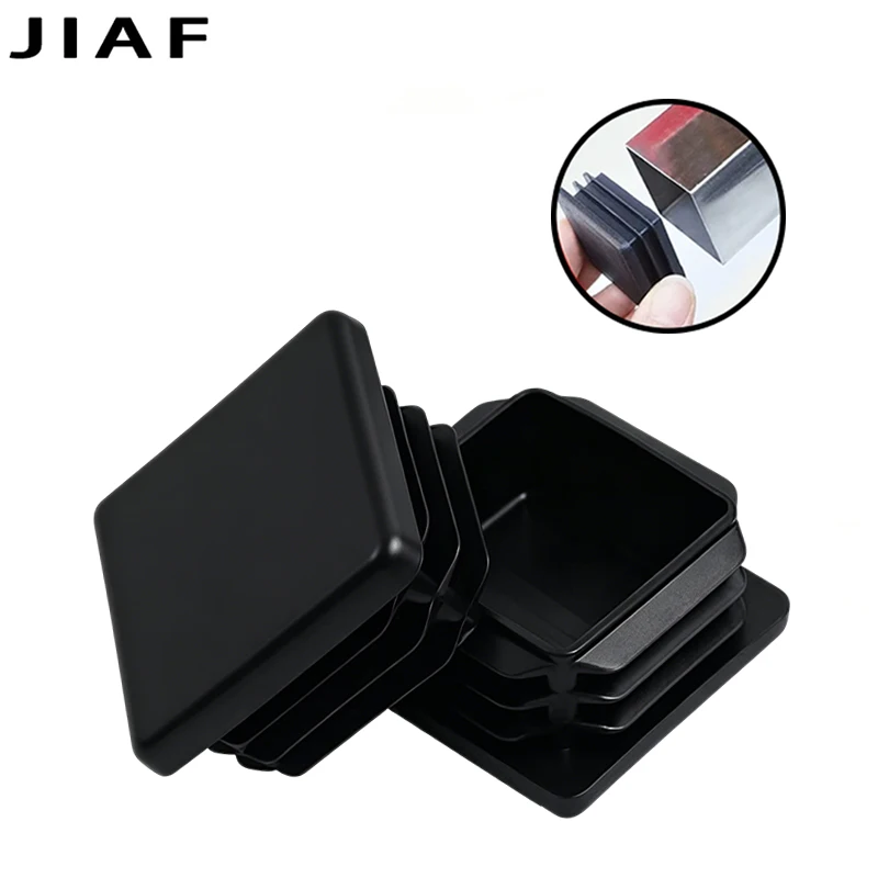 20mm 25mm Plastic Square Pipe Plug Tube End Cap Furniture Hole Cover for Bed Frame Chair Table Leg Protector 10/50/100Pcs