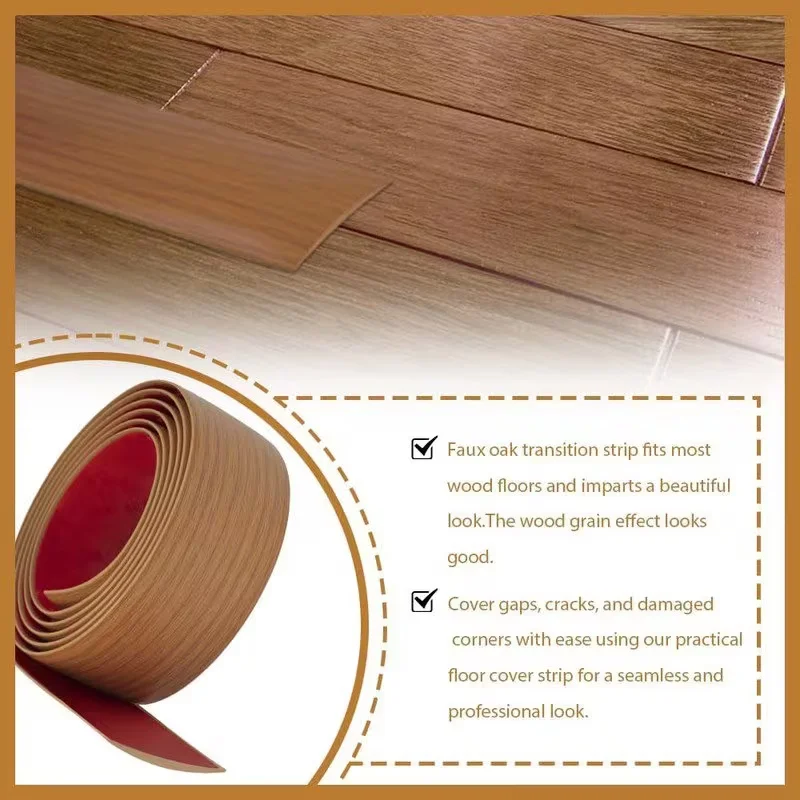 4/5/7.6cm Self-adhesive Floor Cover Strips Carpet Edge Trim Strip Floor Transition Door Threshold Gaps Door Bottom Sealing Strip