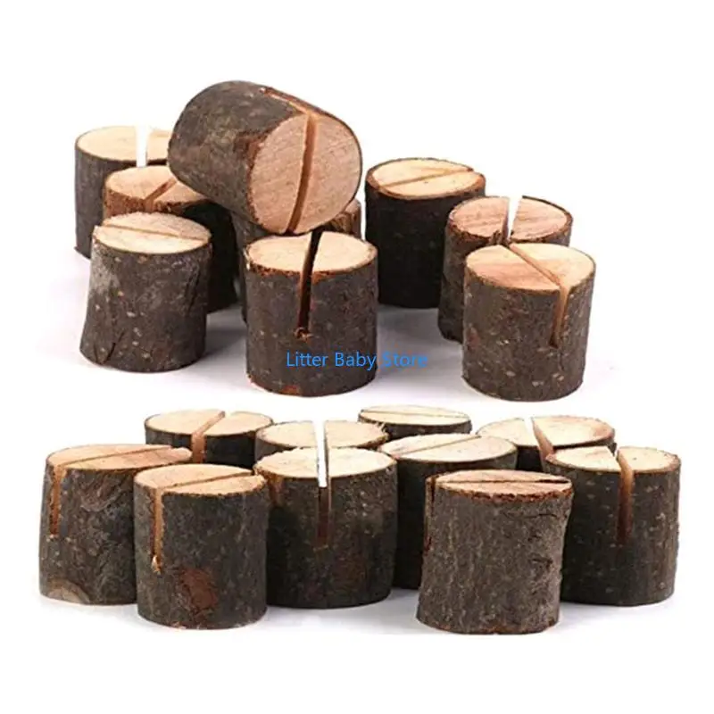 

N80C Wedding Place Wooden Card Holders Table Number Stands for Garden Decoration