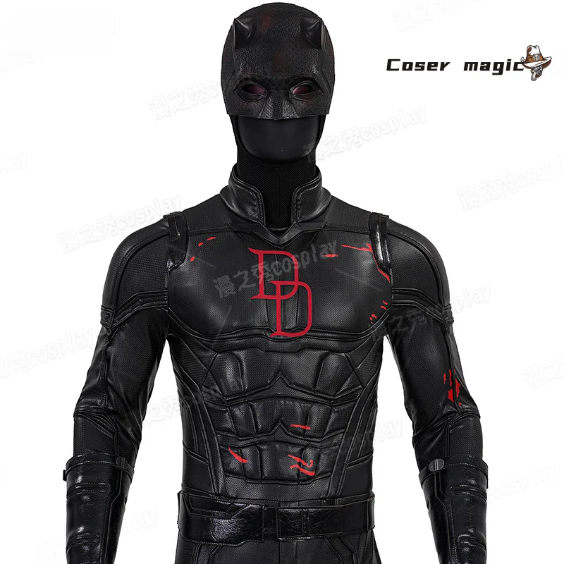 Seragam Kostum Cosplay Daredevil Pakaian Pakaian Peran Bermain Natal Pesta Karnaval Halloween untuk Wanita Pria