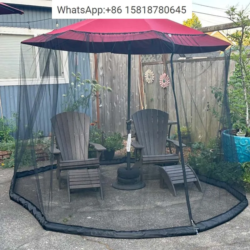 パラソル蚊帳-簡単設置・持ち運び-蚊帳-無料設置-ガーデンパラソル-ne-t（傘なし）