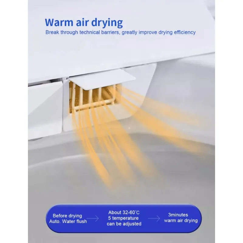 ผู้ผลิต STEPON ที่ขายดีที่สุด รับผลิตแบบ OEM ODM โถสุขภัณฑ์อัจฉริยะอัตโนมัติแบบครบวงจร พร้อมรีโมทคอนโทรล โถสุขภัณฑ์อัจฉริยะพร้อมระบบชำระล้างด้วยไฟฟ้า