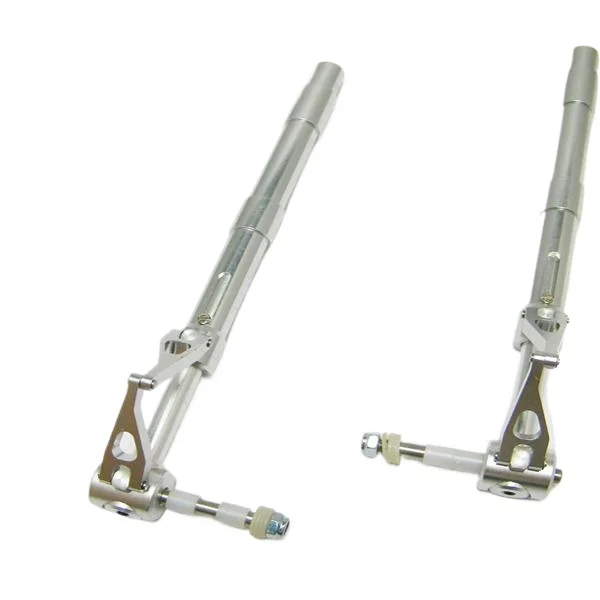 Train d'atterrissage en aluminium CNC 12.7x180mm, jambe de force d'absorption des chocs robuste pour avion hélicoptère Drone RC
