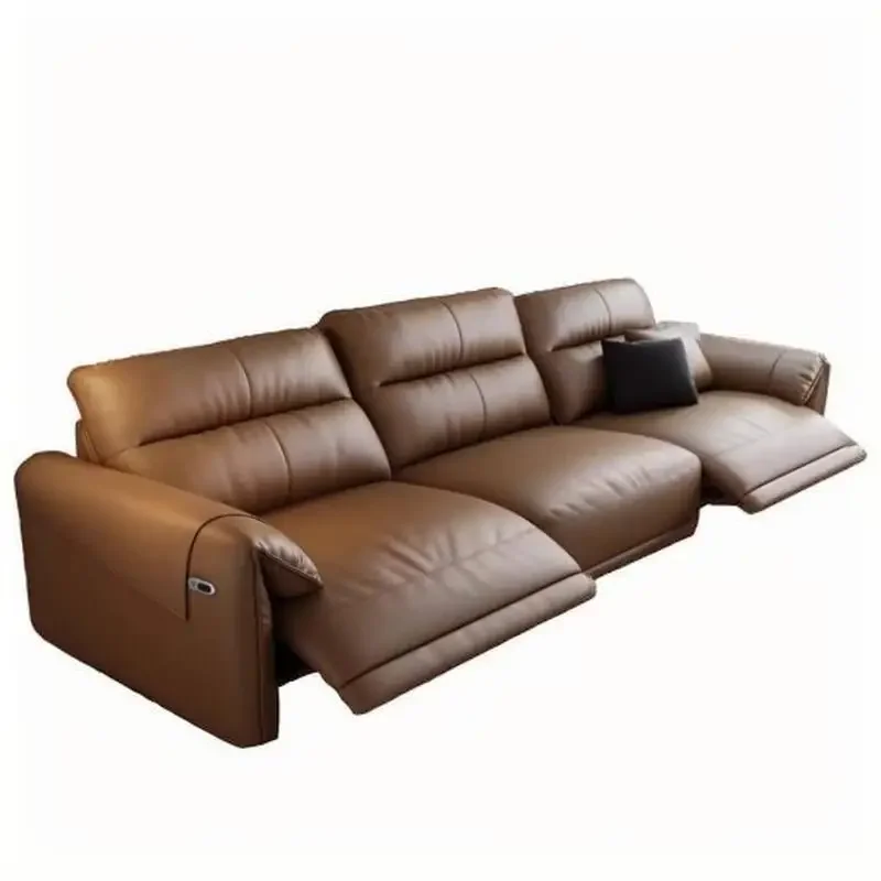 أرائك غرفة المعيشة الفريدة المقاومة للماء بتصميم بني منتفخ أرائك غرفة المعيشة في الصالون كرسي صالة فاخرة أثاث فندق Divano #6