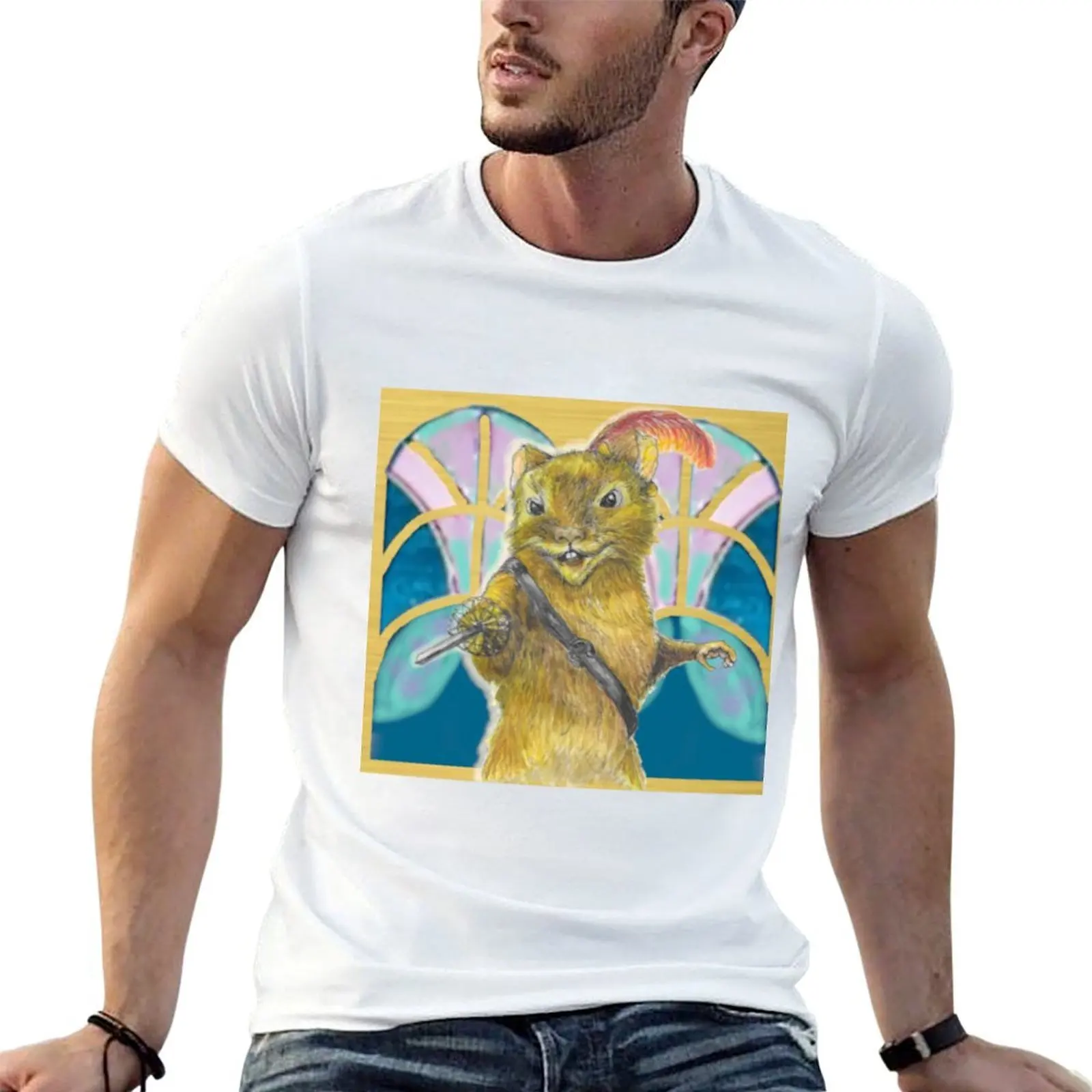 

Reepicheep with Sword - En Garde! T-Shirt t shirts for man pack cotton t shirt custom print T-Shirt