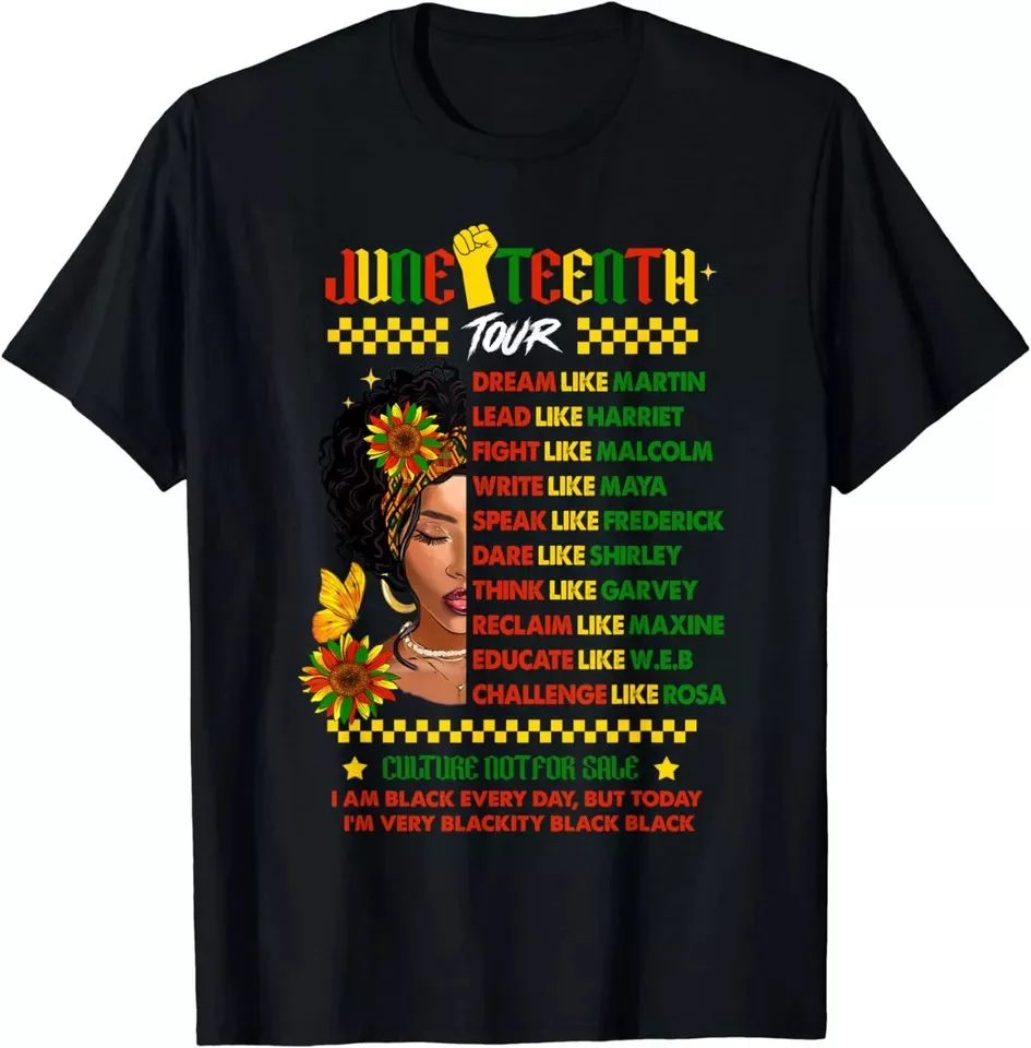 Juneteenth 1865 Dream Like Leader Black History Gift Unisex T-Shirt S-5XL